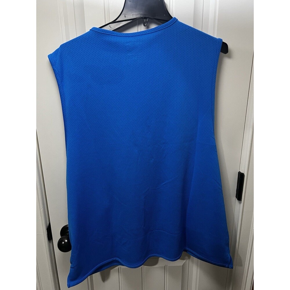 Walmart Employee Vest Men’s Medium 38/40 Blue Zip Up Embroidered Logo Pockets - Picture 12 of 14